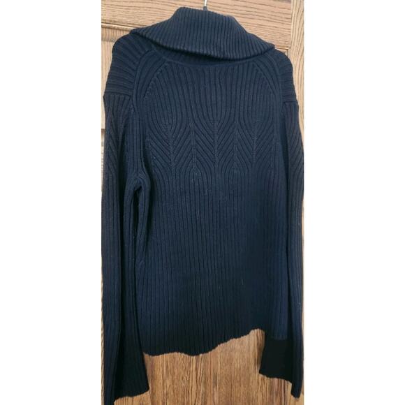 Clare Icelandic Design Sweater Womens Med Black Full Zip Cardigan - Picture 4 of 8